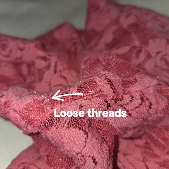 Vintage Venezia Hot Pink Lace Shrug Top Womens 18/20 Ruffles Whimsigoth Boho Y2K - Picture 15 of 16